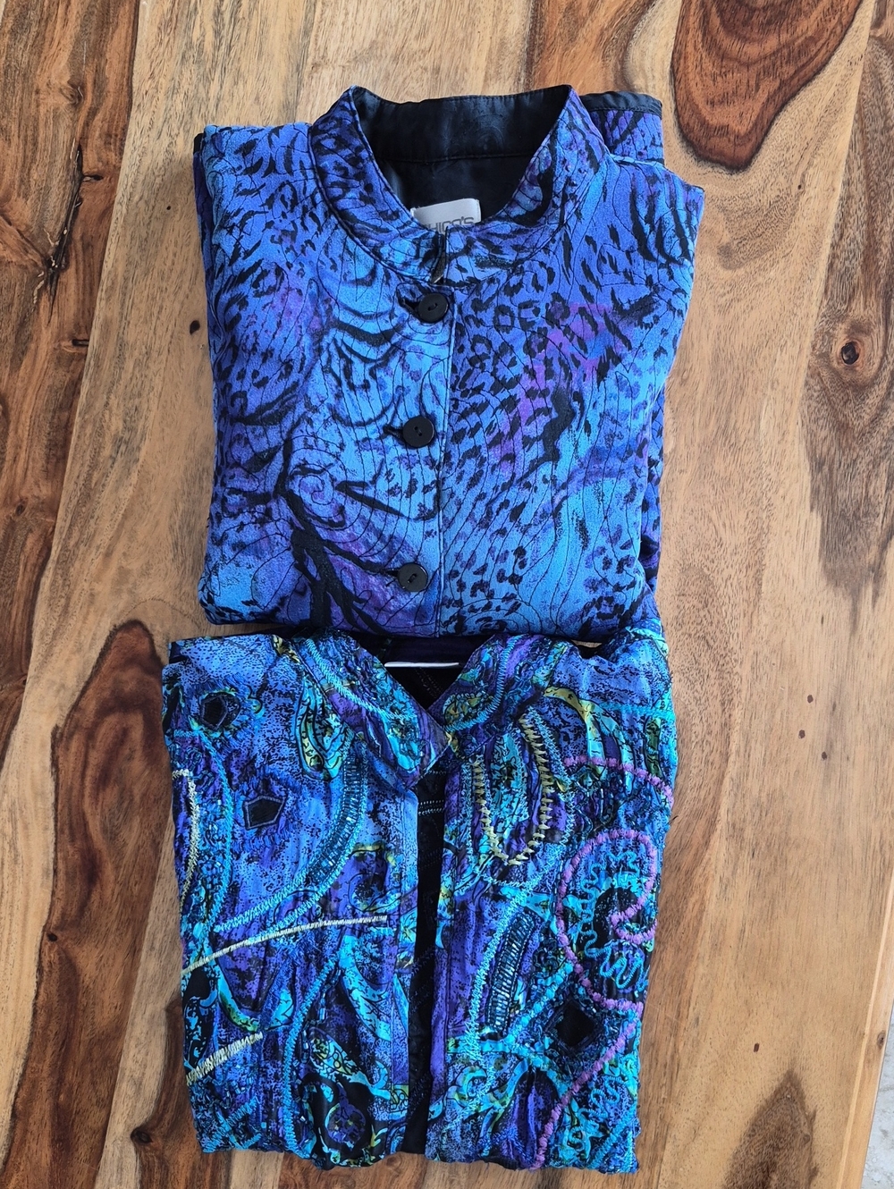 Chico's 100% Silk, Statement Jackets Sz Med - Picture 8 of 16